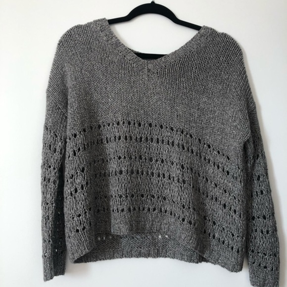 Vince Hand Knit Gray sweater - Picture 6 of 8